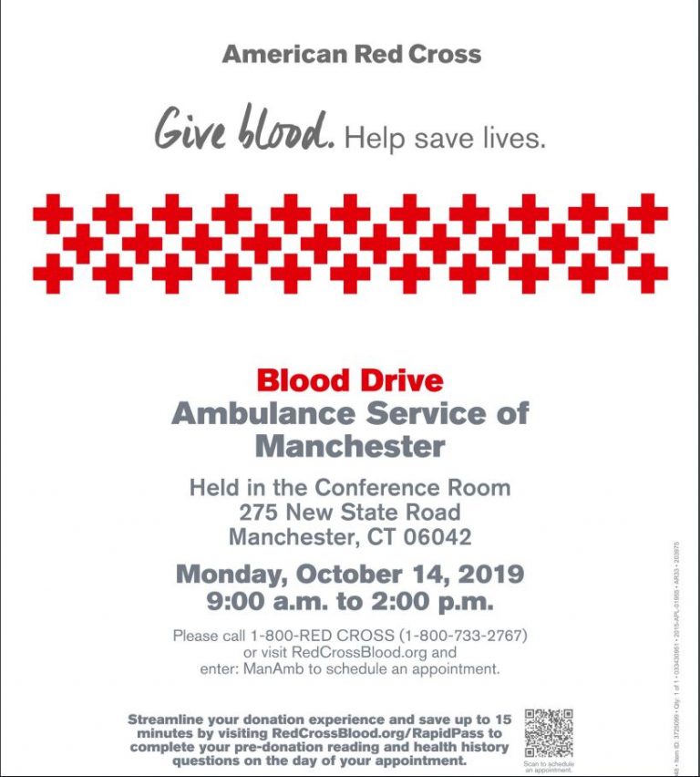 ASM Blood Drive Reminder | ASM-AETNA Blog